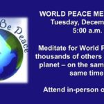 Annual World Peace Meditation