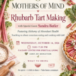 Mothers In Mind - Rhubarb Night with special guest "Alchemy of Abundant Health" author, Sandra Butler